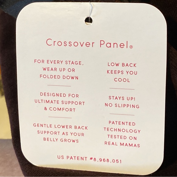 New Isabel maternity pants size 4/27R 29” crossover panel. Burgen - Picture 8 of 13